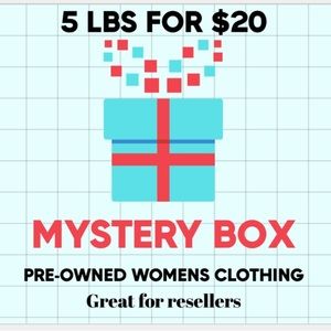 Mystery Box of Pre-Owned Women’s Clothing 5lbs for $20